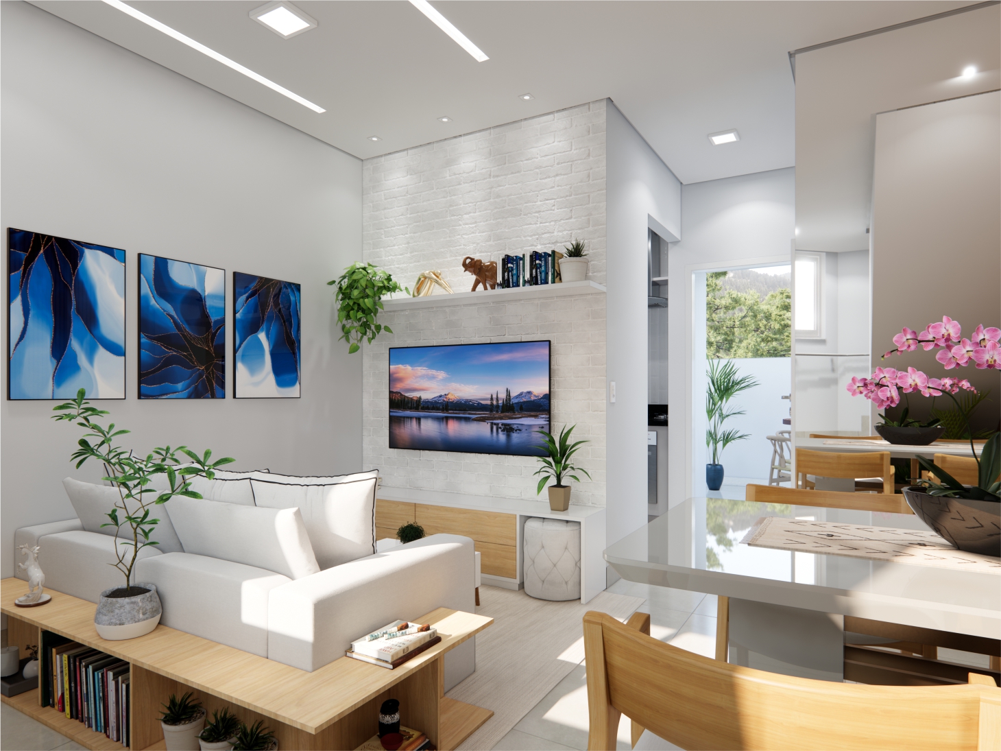 Sala de Estar e Jantar